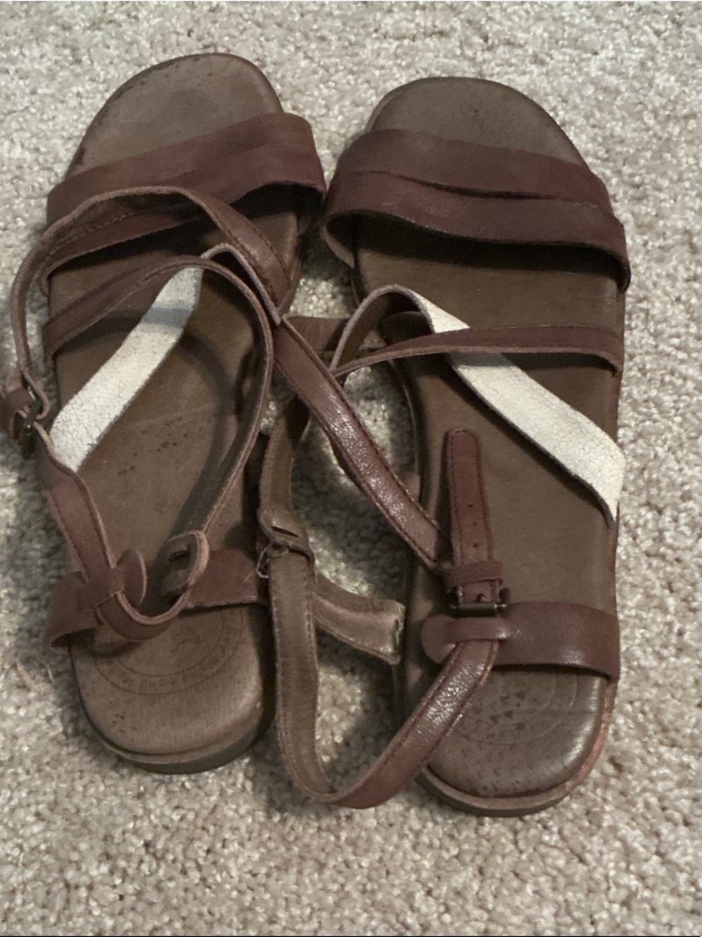 Women's Brown Strappy Leather Sandals